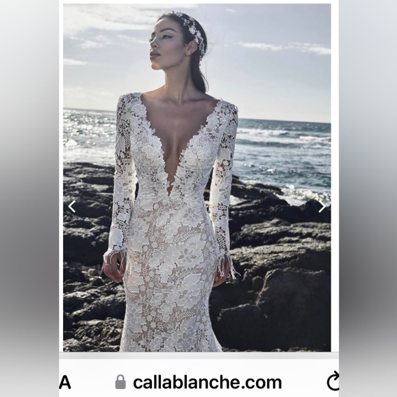 Calla Blanche Chen size 6, Ivory/Light Nude/Skin in color - Picture 5 of 6